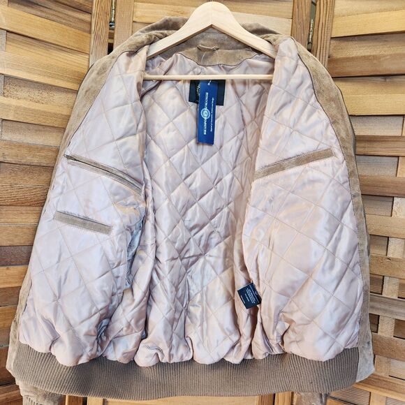 NWT Bradford Exchange Brown Leather Suede American Indian Inspired Coat Jacket M - Picture 4 of 9